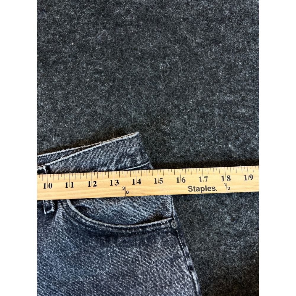 Vintage 90s Lee Black Acid Wash Straight Leg Jeans Mens 29x32 Made in USA - Picture 8 of 9